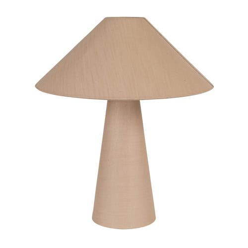 Storied Home 25 Watt Lumina Natural Linen Table Lamp, Natural In Brown