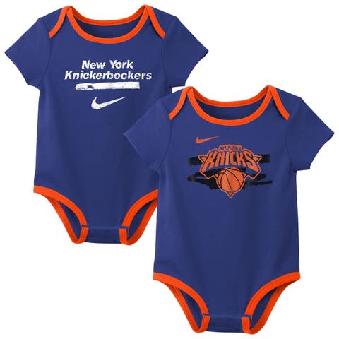Infant Nike  Blue New York Knicks Courtside Premier 2-Pack Bodysuit Set