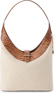 Brahmin Gwynne Canvas & Leather Crossbody Bag