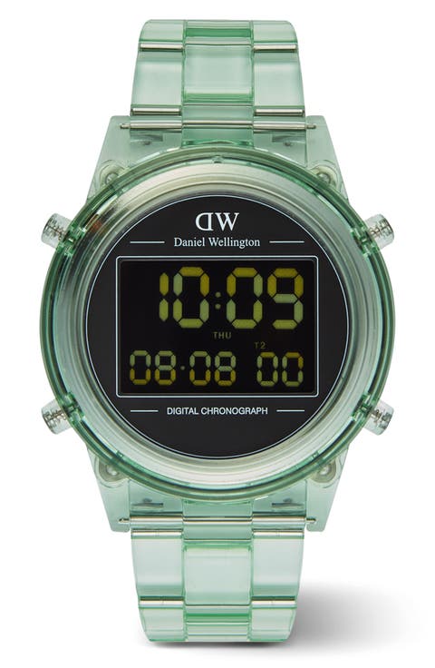 Retro Digital Bracelet Watch, 42mm