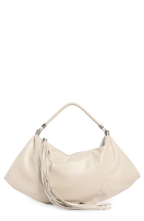 Tassel Water Repellent Shoulder Bag
