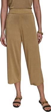 Donna Karan New York Metallic Crop Sweater Pants