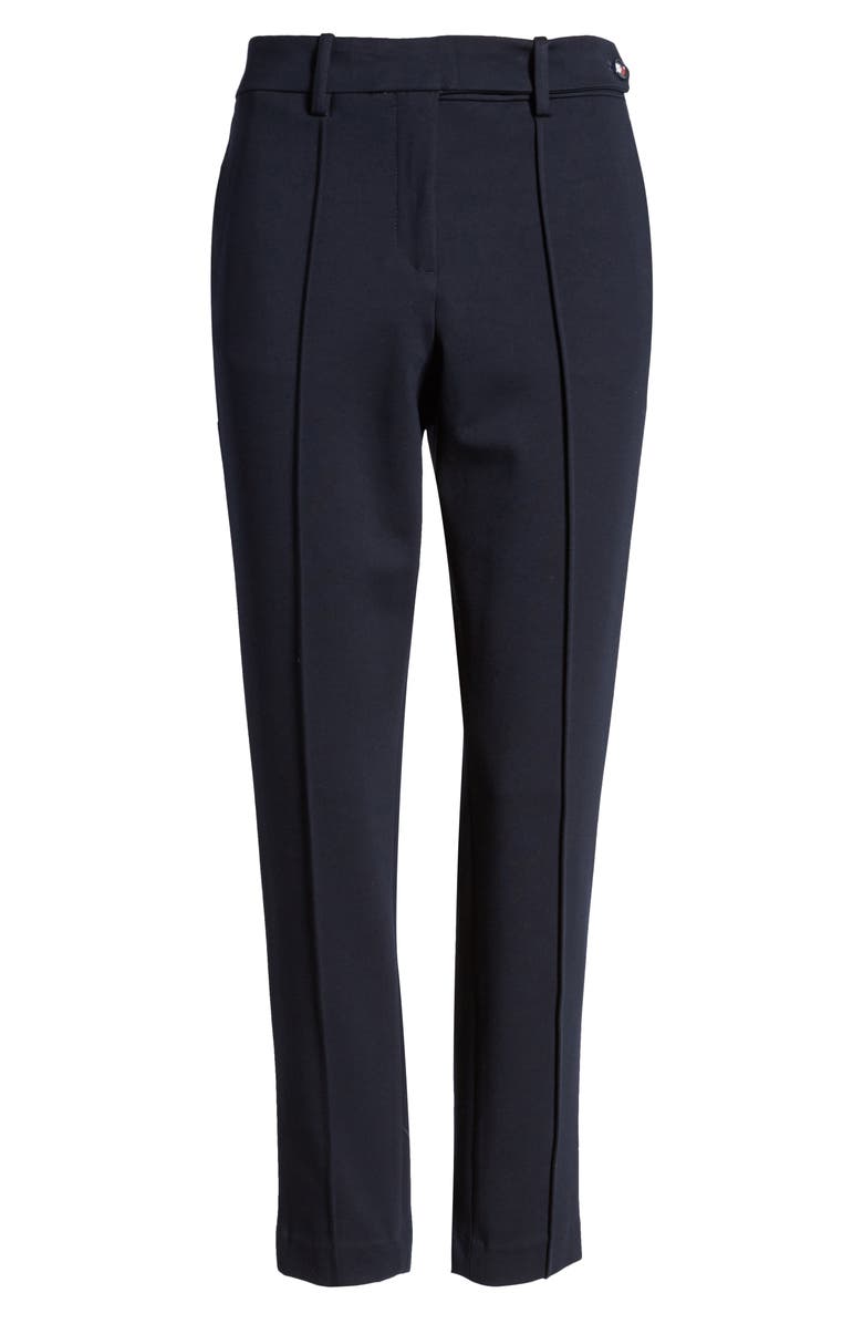 Tommy Hilfiger Slim Pintuck Seam Ponte Trousers, Alternate, color, 