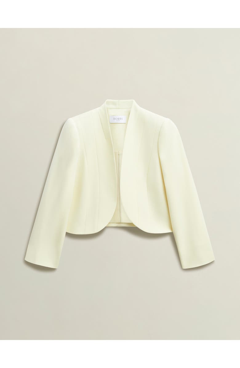 HOBBS LONDON Eliana Jacket, Alternate, color, Pale Yellow