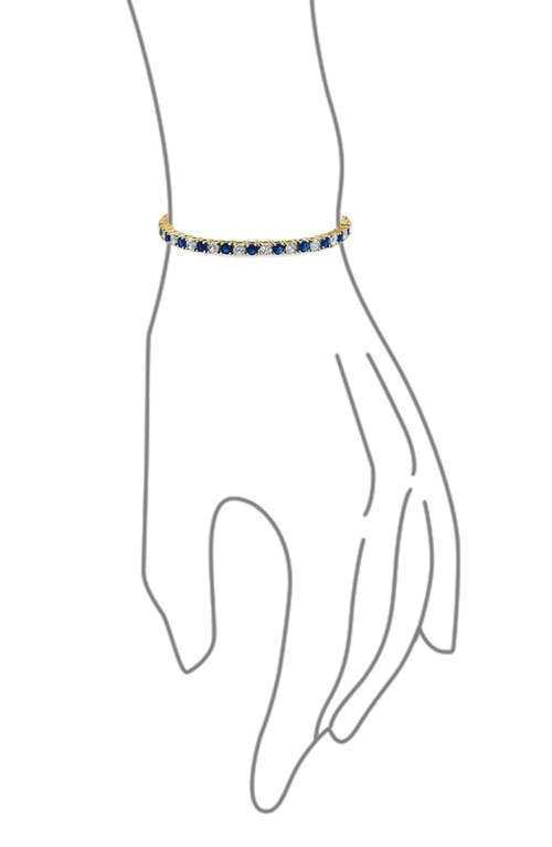 Bling Jewelry Cz Tennis Bracelet In Blue