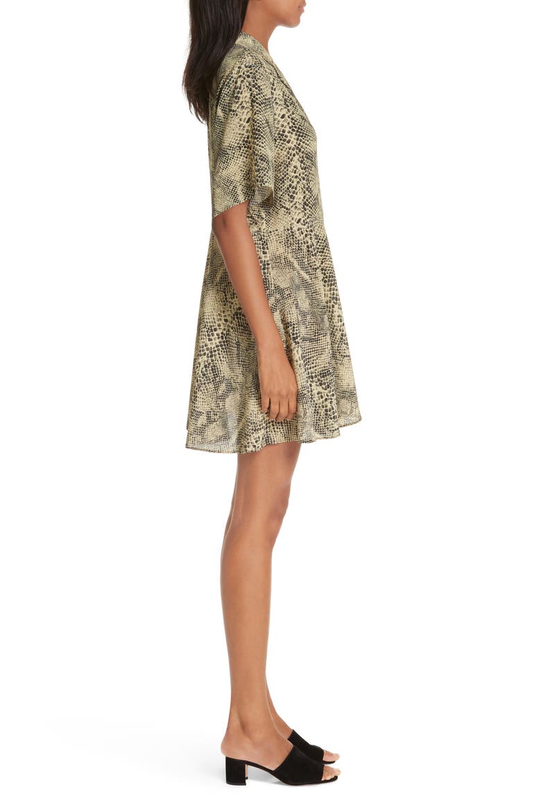 Snake Print Shirtdress, Alternate, color, DARWIN