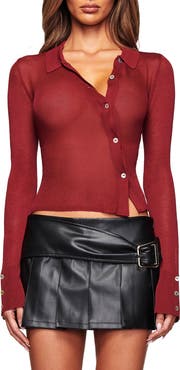 I.AM.GIA DAVINA TOP - BURGUNDY