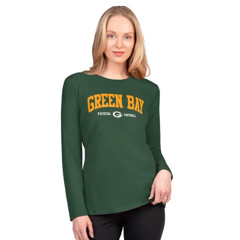 Women's G-III 4Her by Carl Banks  Green Green Bay Packers Best Play Long Sleeve T-Shirt