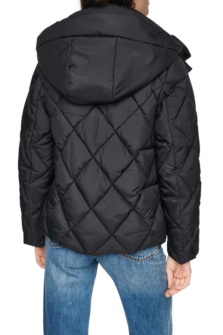 Briggs Hooded Puffer Jacket, Alternate, color, BLACK