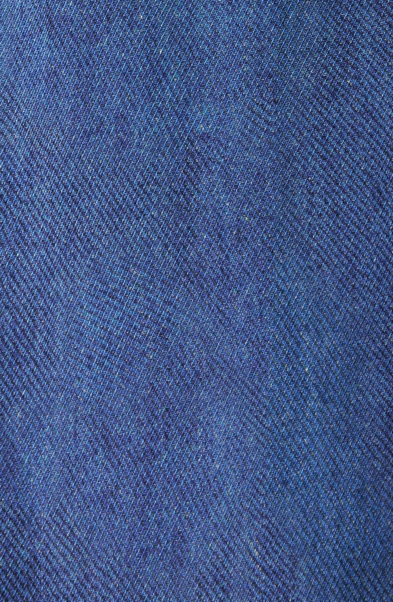 Acne Studios Trompe l'Oeil Repaired & Embellished Button-Up Shirt, Alternate, color, Navy Multi