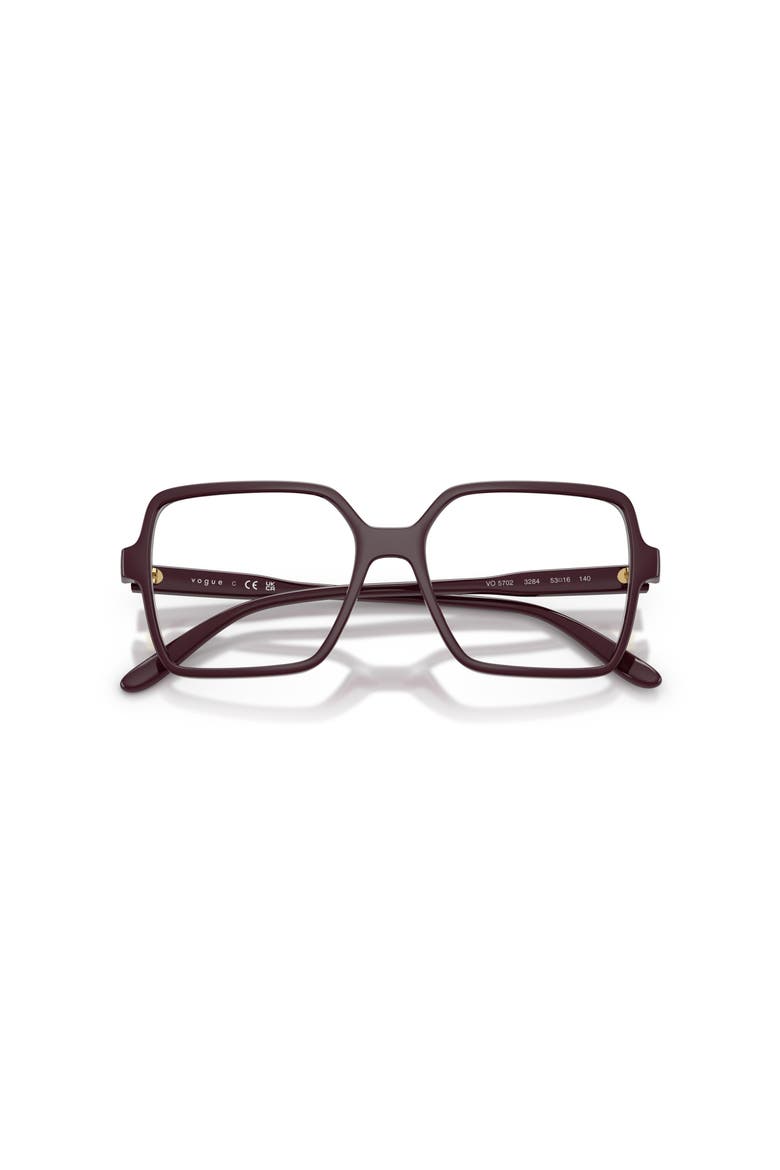 49mm Square optical glasses, Alternate, color, Red