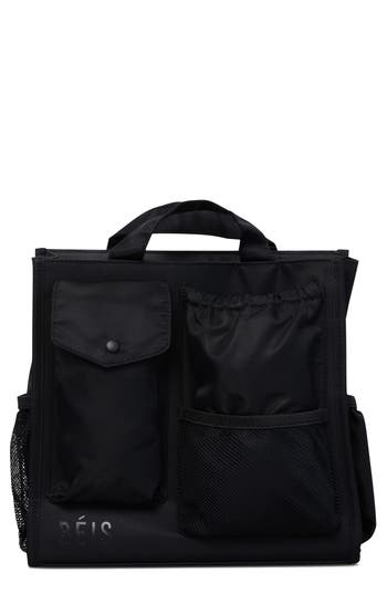 Beis Béis Mini Tote Insert Bag In Black