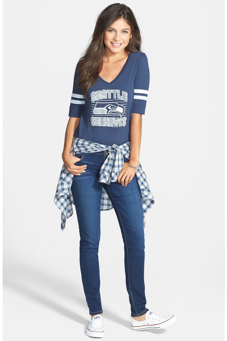 Mid-Rise Skinny Jeans, Alternate, color, DARK WASH