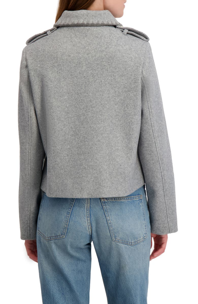 Laundry by Shelli Segal Blanket Stitch Jacket, Alternate, color, Heather Grey