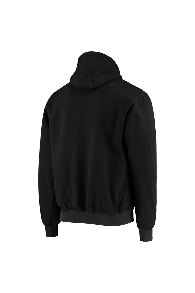 Men's Dunbrooke Black New Orleans Saints Craftsman Thermal-Lined Full-Zip Hoodie, Alternate, color, Black