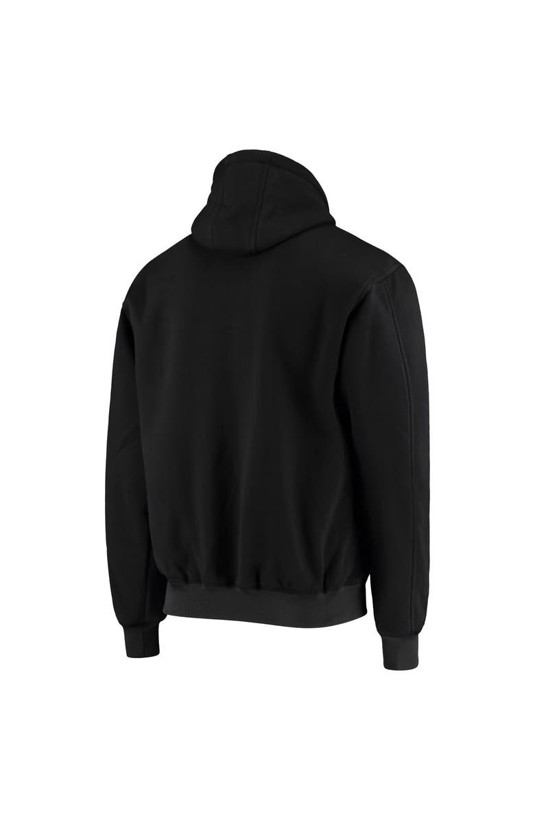 DUNBROOKE Men's Dunbrooke Black New Orleans Saints Craftsman Thermal-Lined Full-Zip Hoodie, Alternate, color, Black