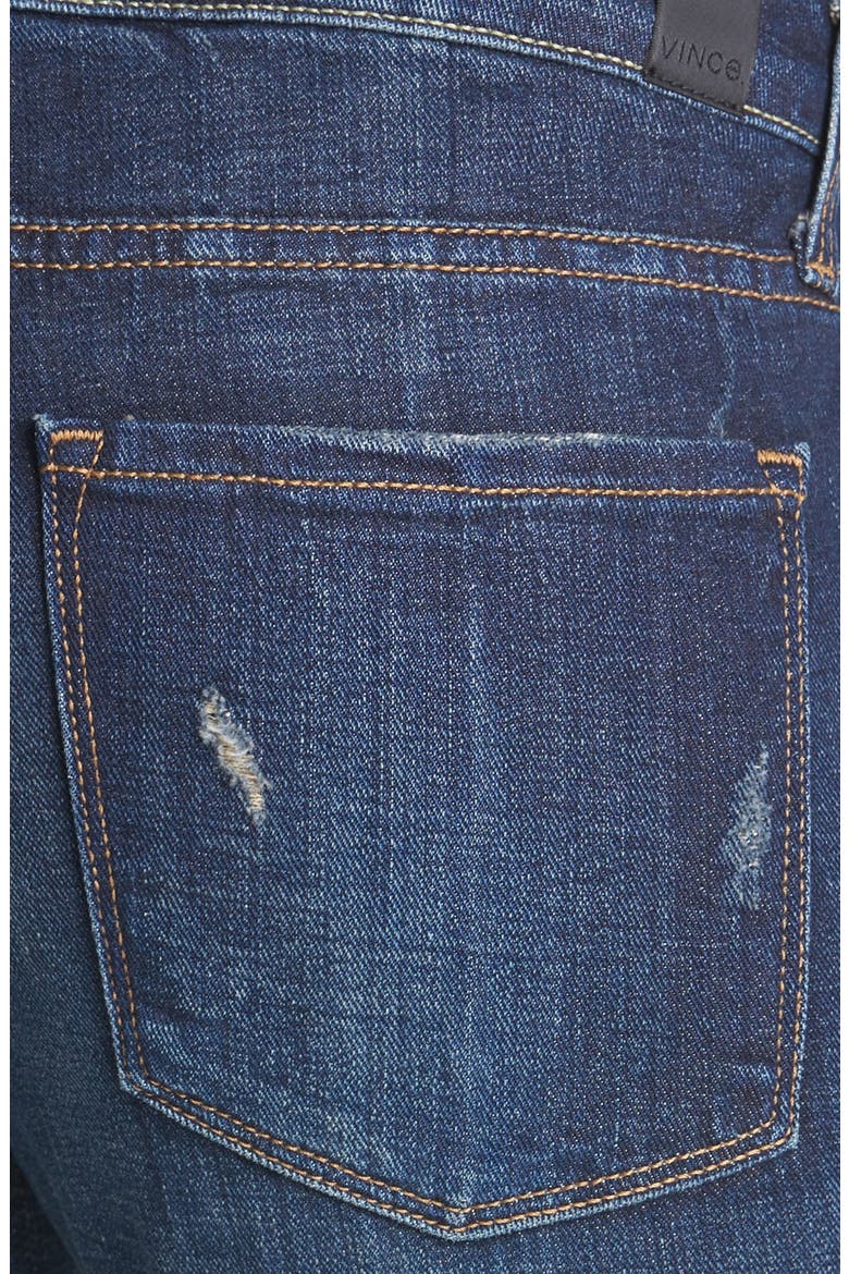 Destroyed Stretch Skinny Jeans, Alternate, color, DESTRUCTED DARK CRIMSON