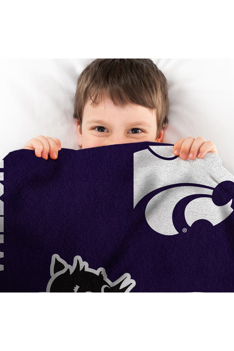 Kansas State Wildcats Mascot 60" x 80" Raschel Throw, Alternate, color, None