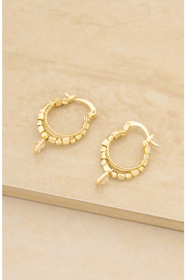 Boho Hoop Earrings, Alternate, color, GOLD