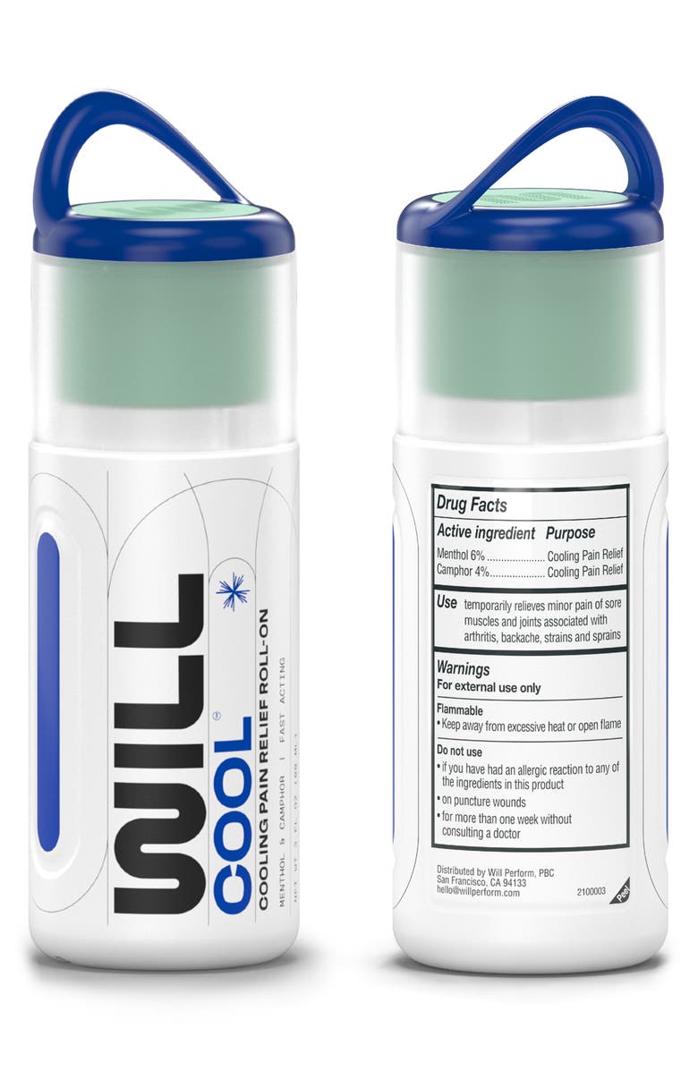 WILL PERFORM Cooling Pain Relief Roll-On with Menthol, Alternate, color,