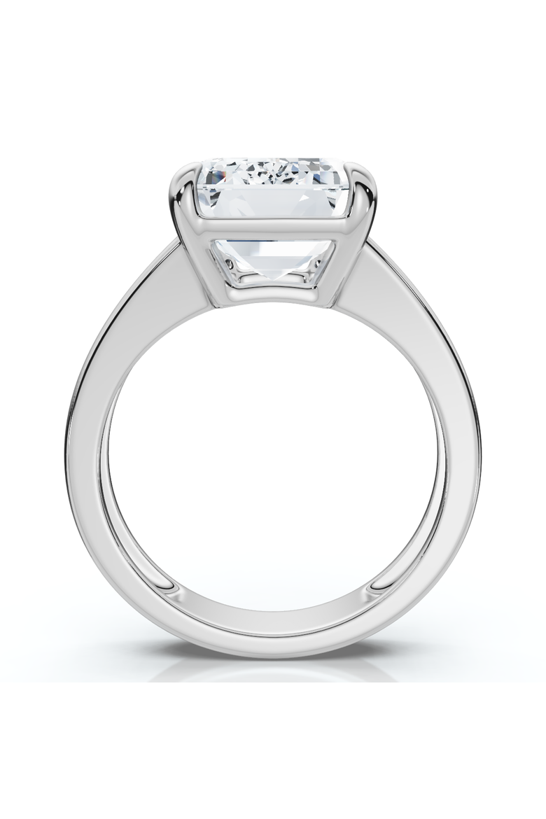 Certified 6Ct Emerald Cut Stephanie Diamond Engagement Ring 14k Gold Lab Grown, Alternate, color, 14k White Gold