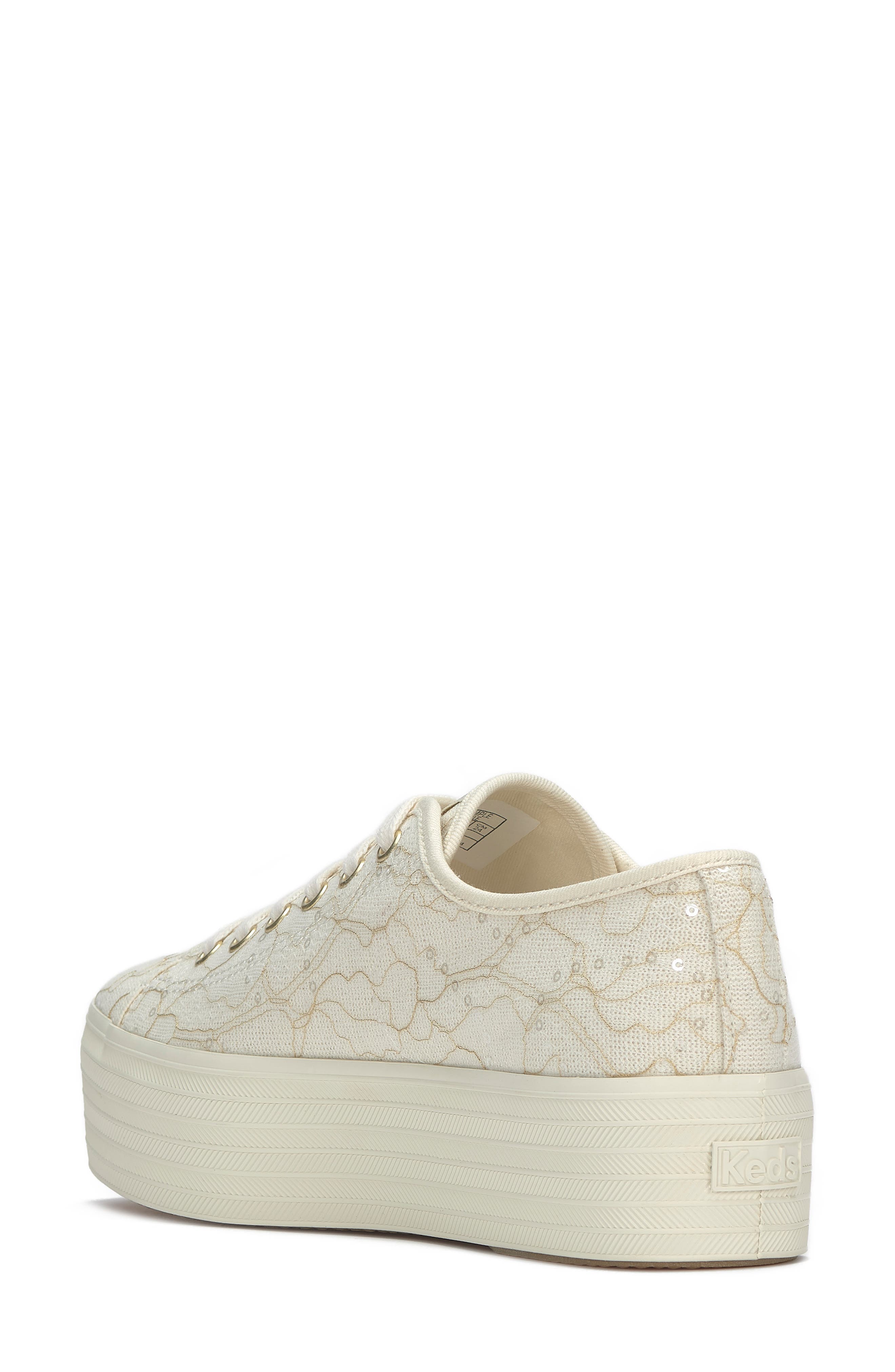 Trip Up Sneaker, Alternate, color, CREAM