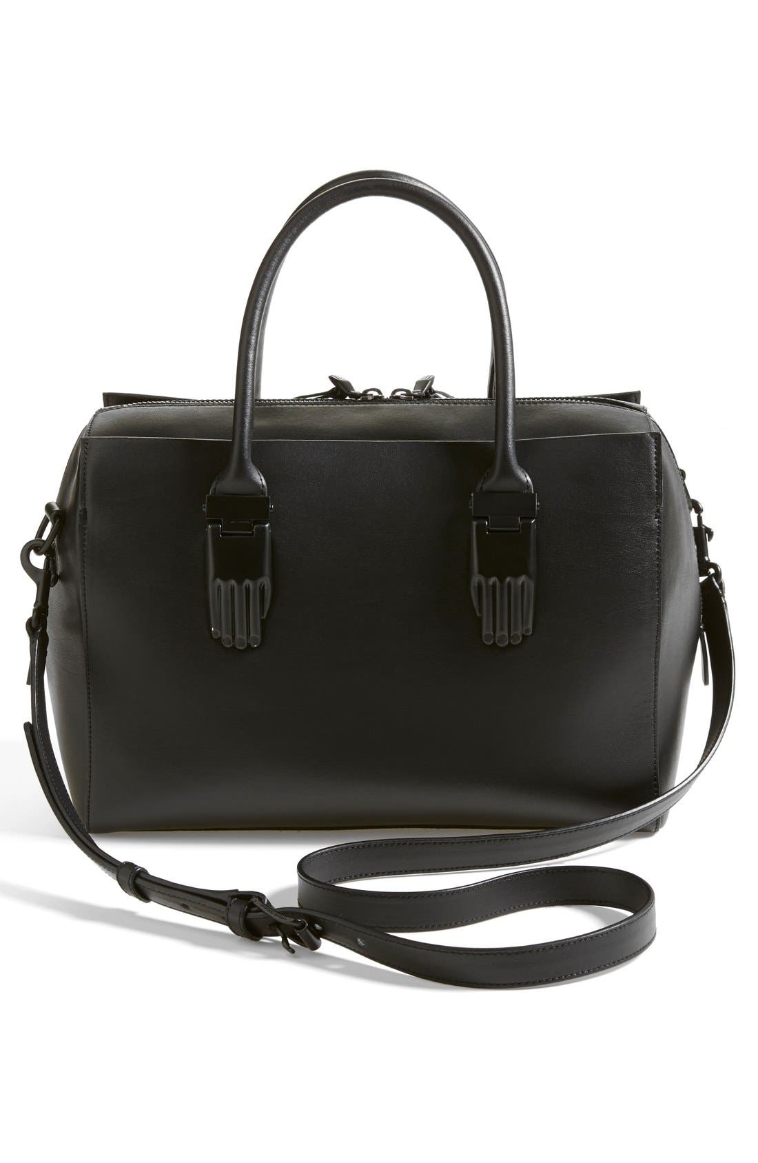 'Lele' Satchel, Alternate, color, BLACK