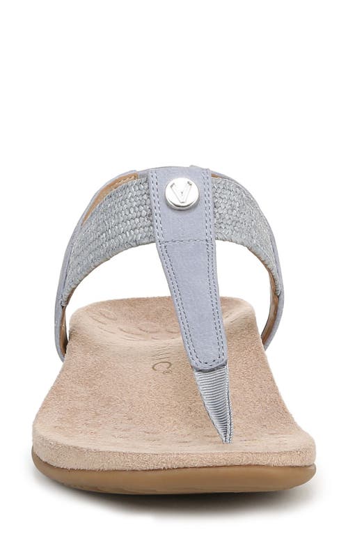 Vionic Brea T-strap Sandal In Blue Mist