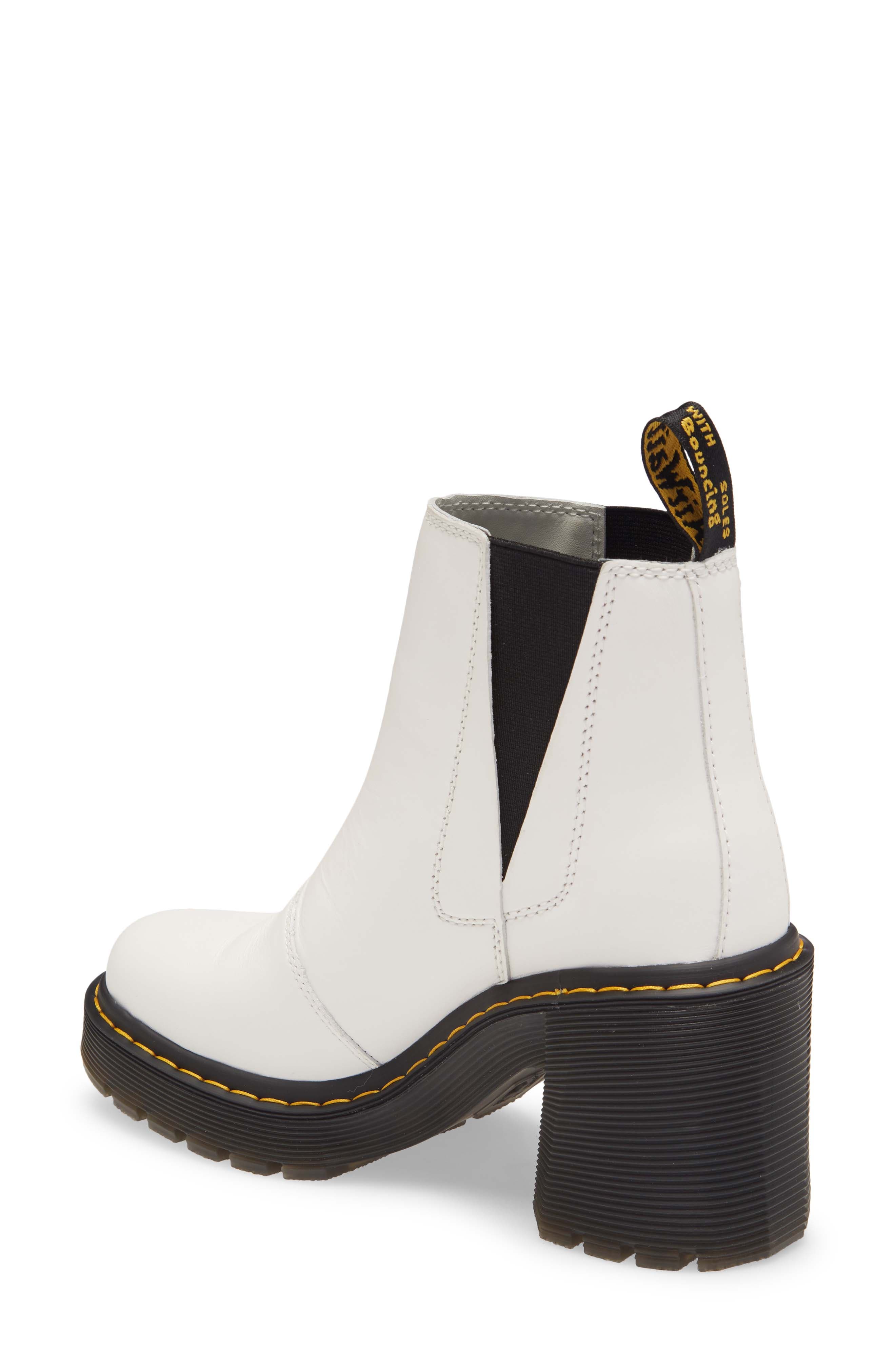 Spence Sendel Chelsea Boot, Alternate, color, WHITE LEATHER