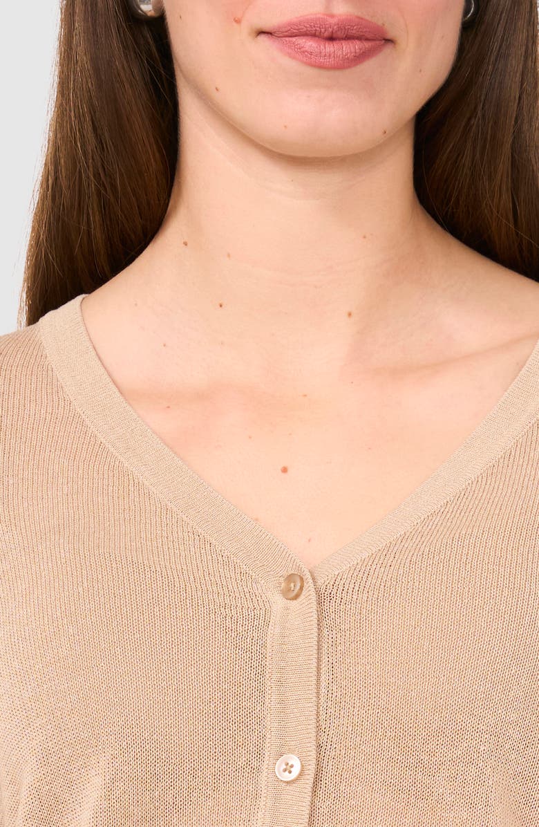 Halogen<sup>®</sup> V-Neck Cardigan, Alternate, color, Oxford Tan