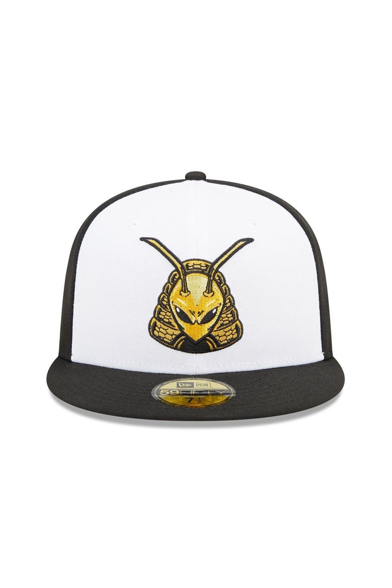 Men's New Era White/Black Salt Lake Bees Marvel x Minor League 59FIFTY Fitted Hat, Alternate, color, White
