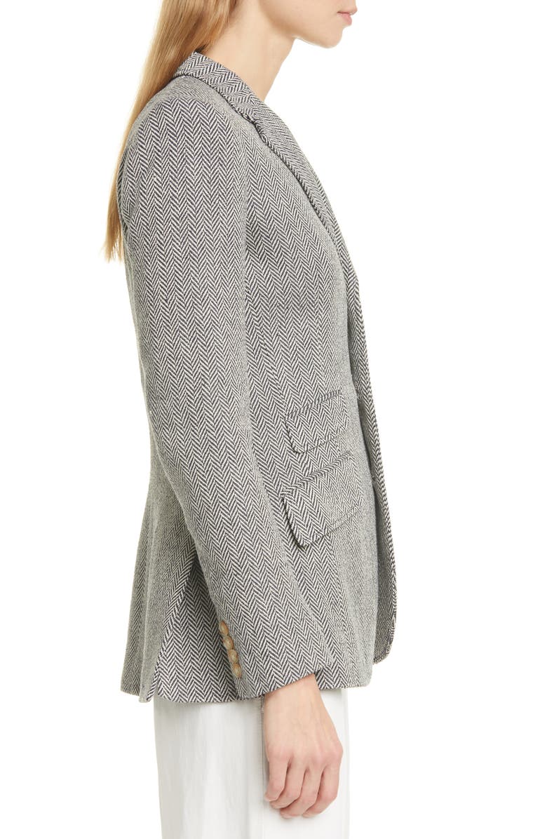 Polo Ralph Lauren Silk & Linen Blend Herringbone Jacket, Alternate, color, 