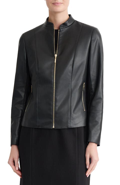 Faux Leather Jacket