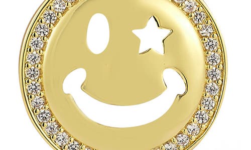 Chloe & Madison Chloe And Madison Smiley® Pendant Necklace In Gold