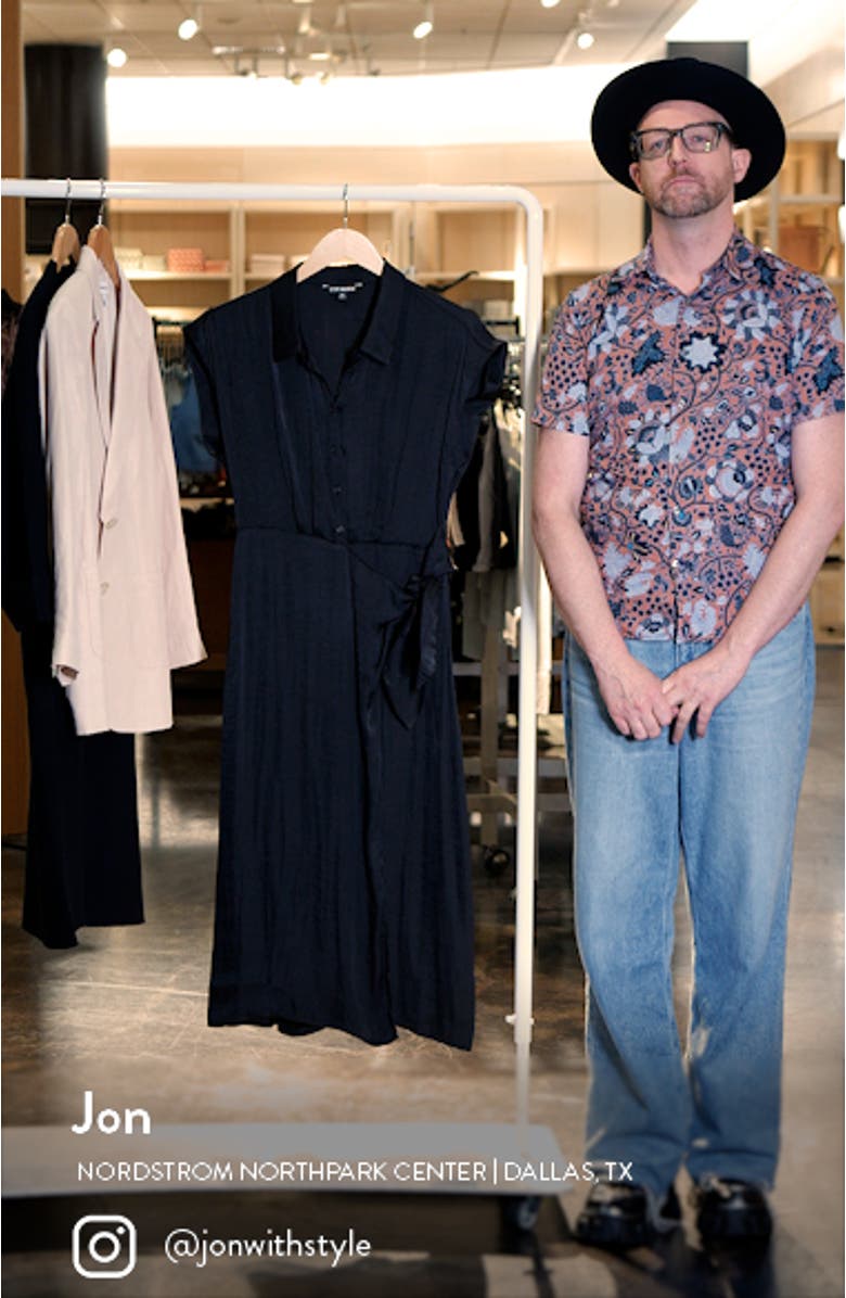 Desiree Faux Wrap Midi Dress, sales video thumbnail