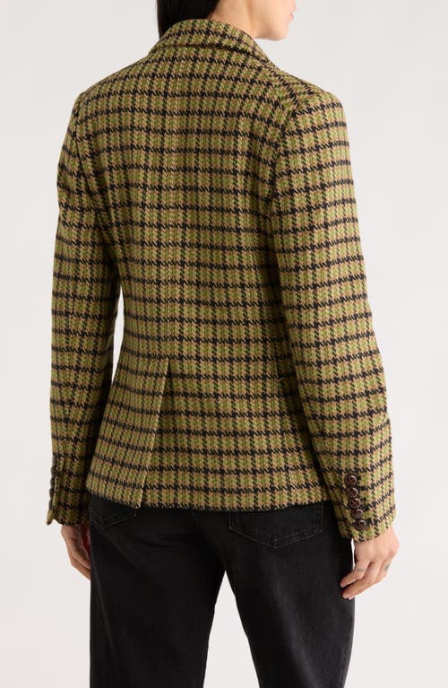 Love Token Charles Double Breasted Blazer In Green