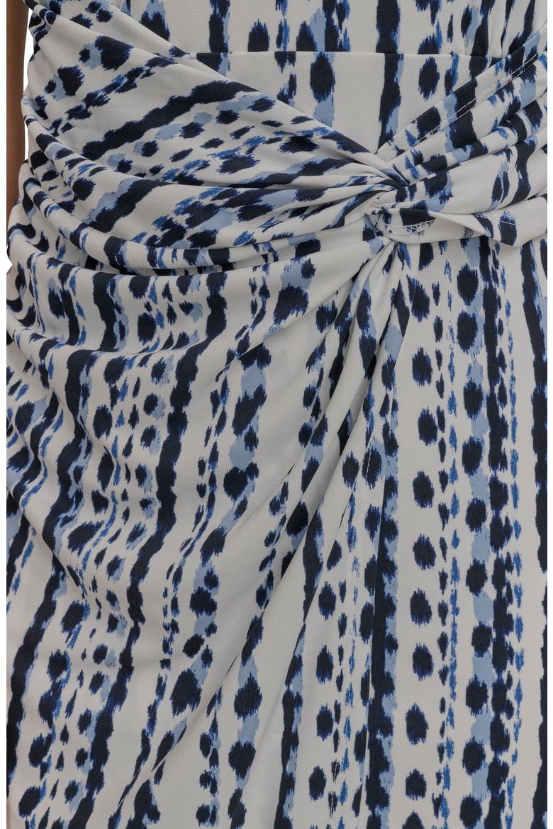 Abstract Print Gathered Sheath Dress, Alternate, color, INK MULTI