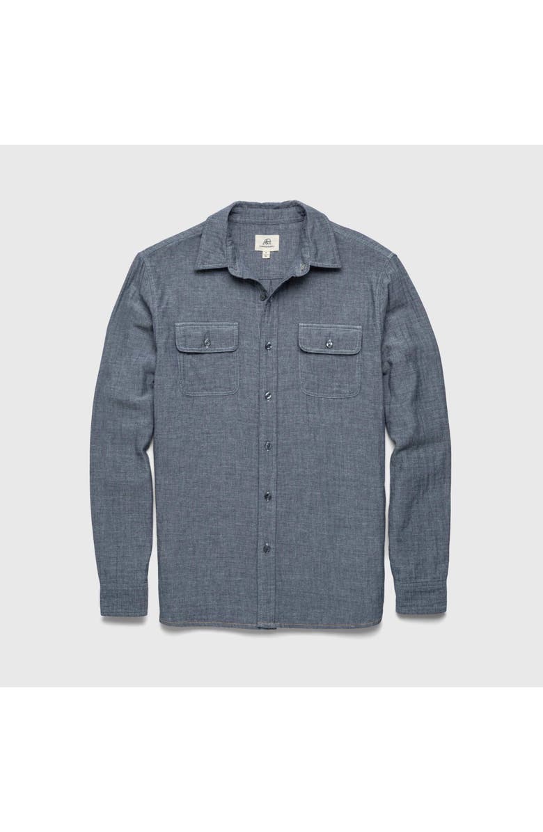 Surfside Supply Co. Zhu Double Gauze Shirt, Main, color, Navy