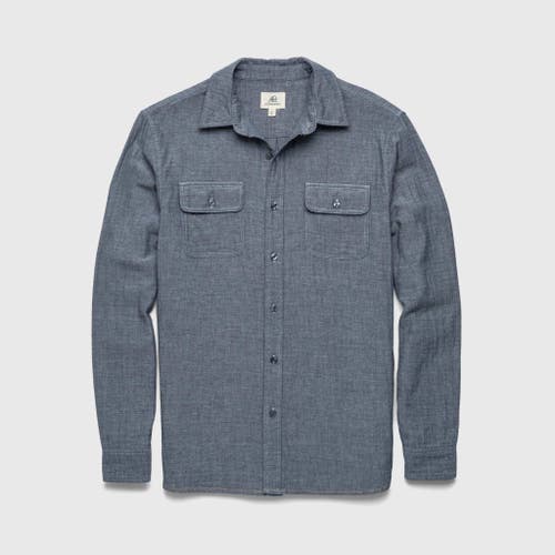 Surfside Supply Co. Zhu Double Gauze Shirt In Blue