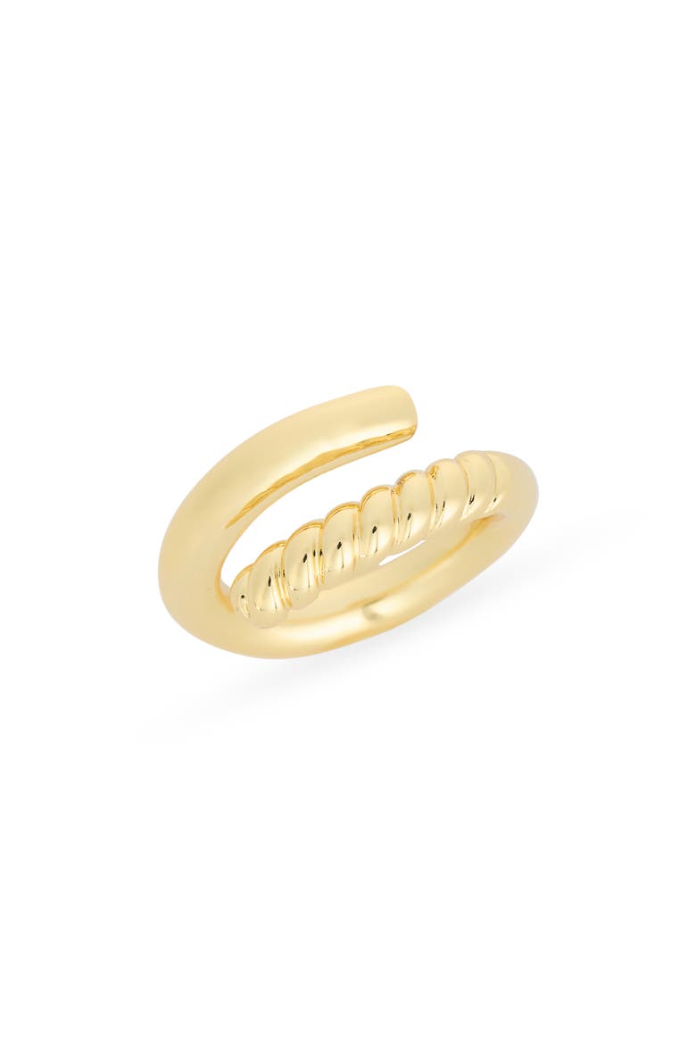 Demi Fine Textured Bypass Ring, Main, color, GOLD