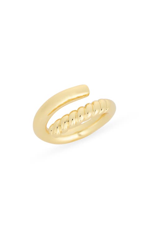 Demi Fine Textured Bypass Ring