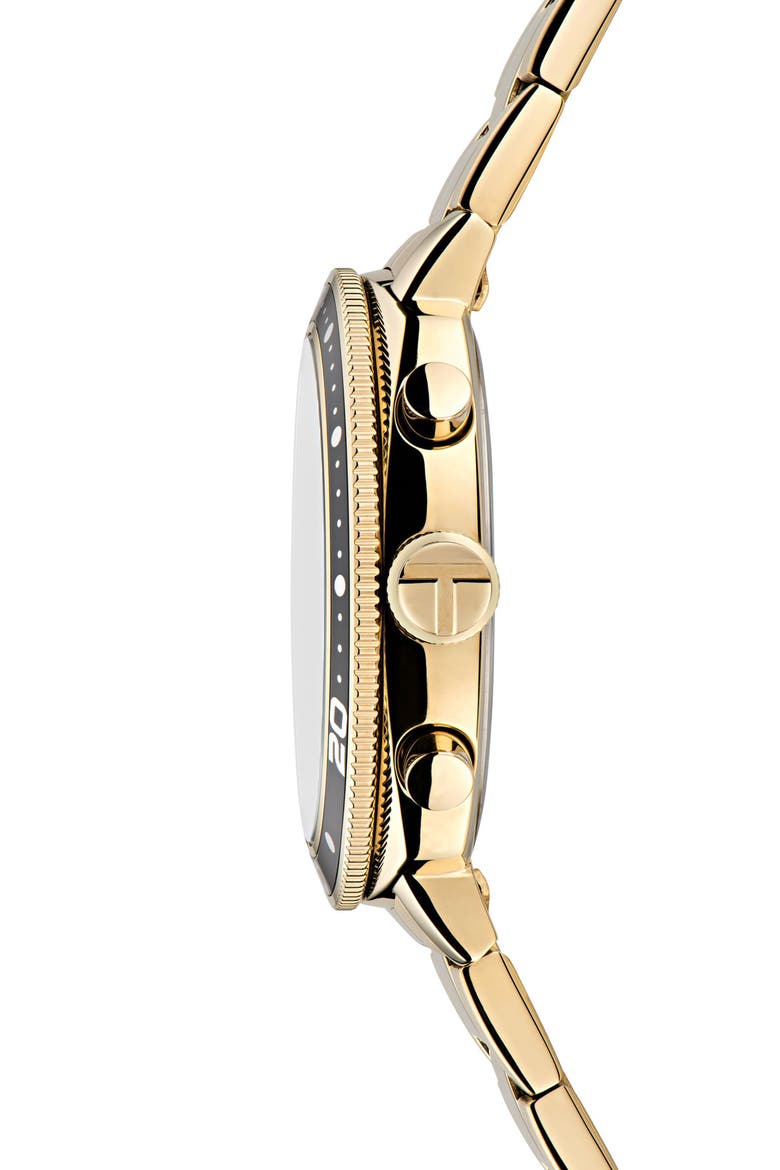 TB Bracelet Strap Chronograph Watch, Alternate, color, GOLD