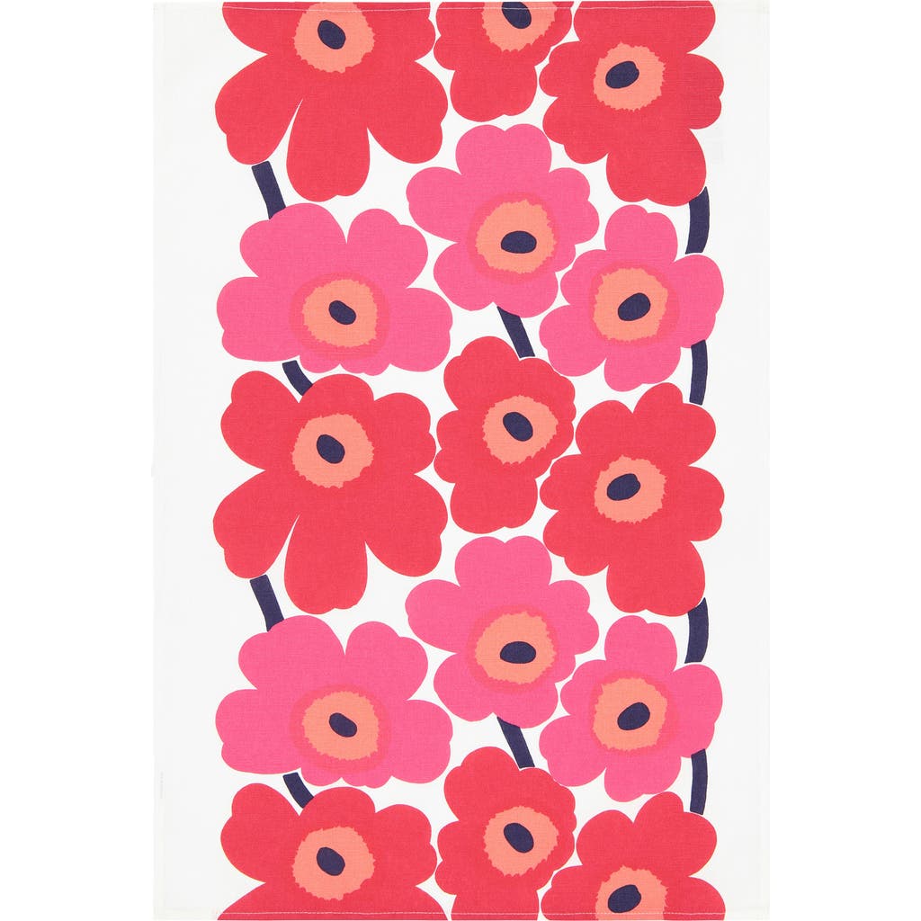 Marimekko Unikko 2-pack Kitchen Towels In Red