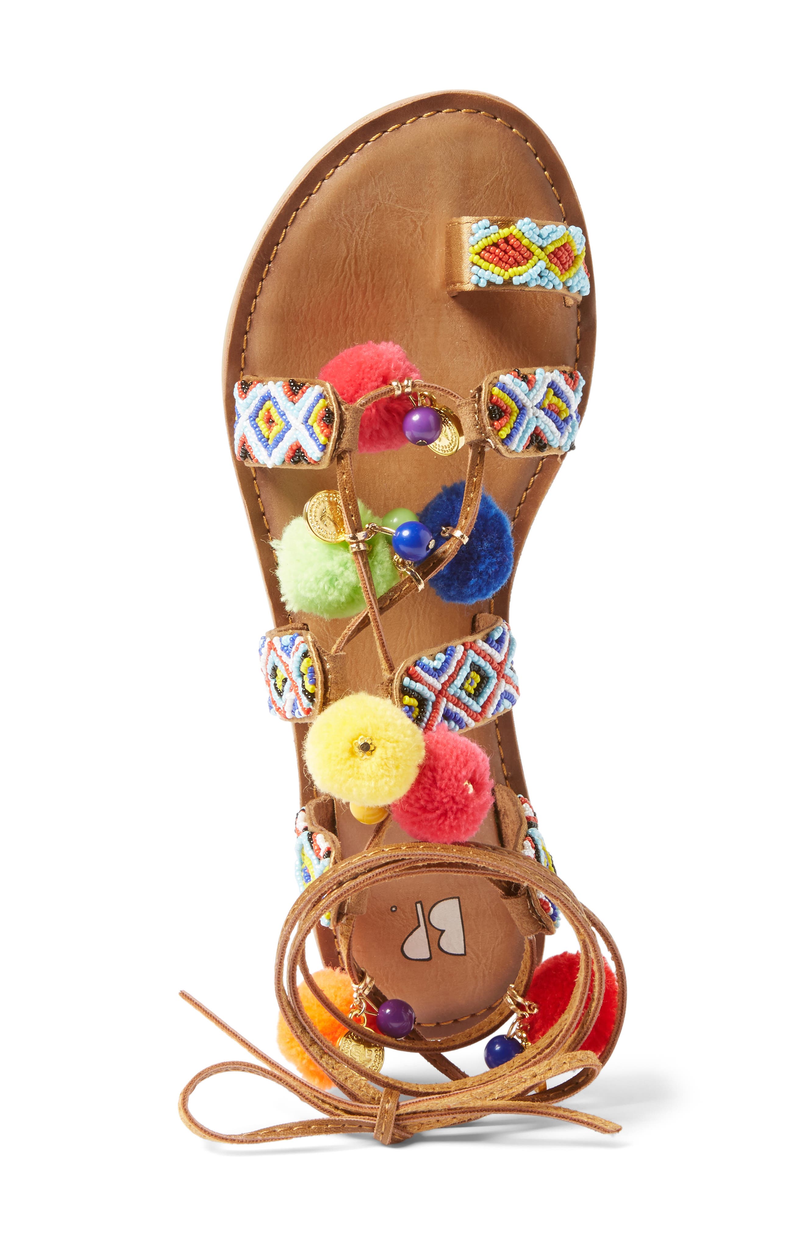 Darah Sandal, Alternate, color, COGNAC FABRIC