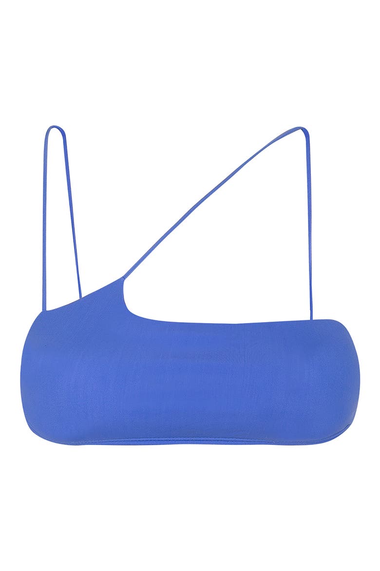 Solid Nara Strappy Bikini Top, Alternate, color, BLUE