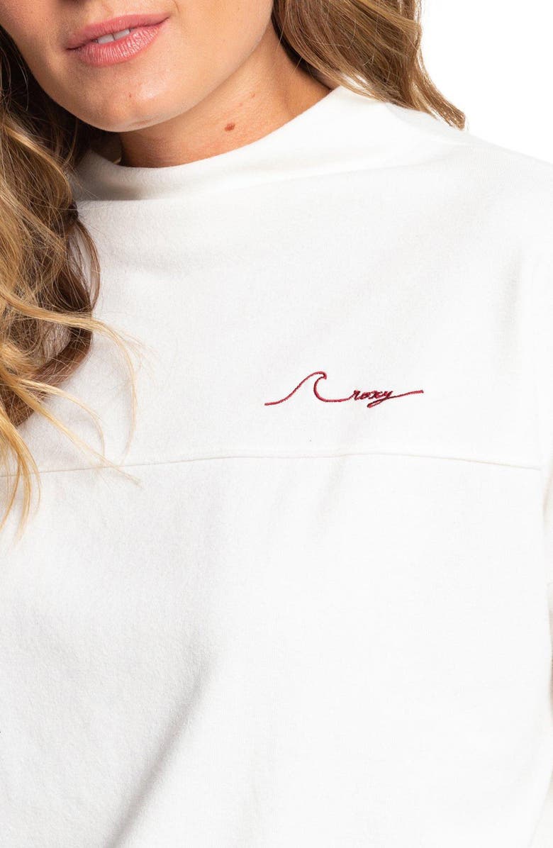 Roxy Mind Surf Funnel Neck Cotton Sweatshirt, Alternate, color, 