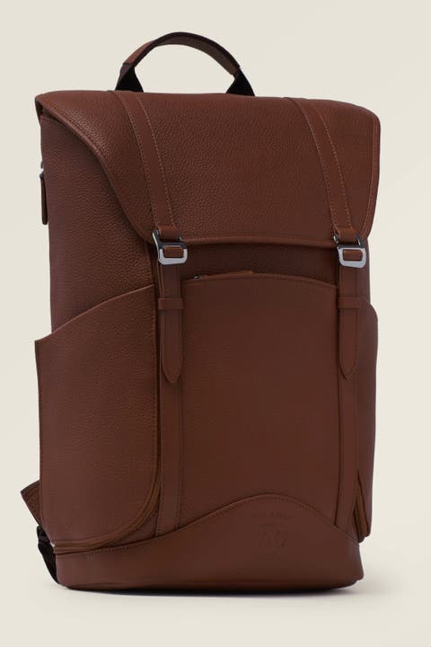 Wings Lightweight Minimalist Leather Travel Backpack