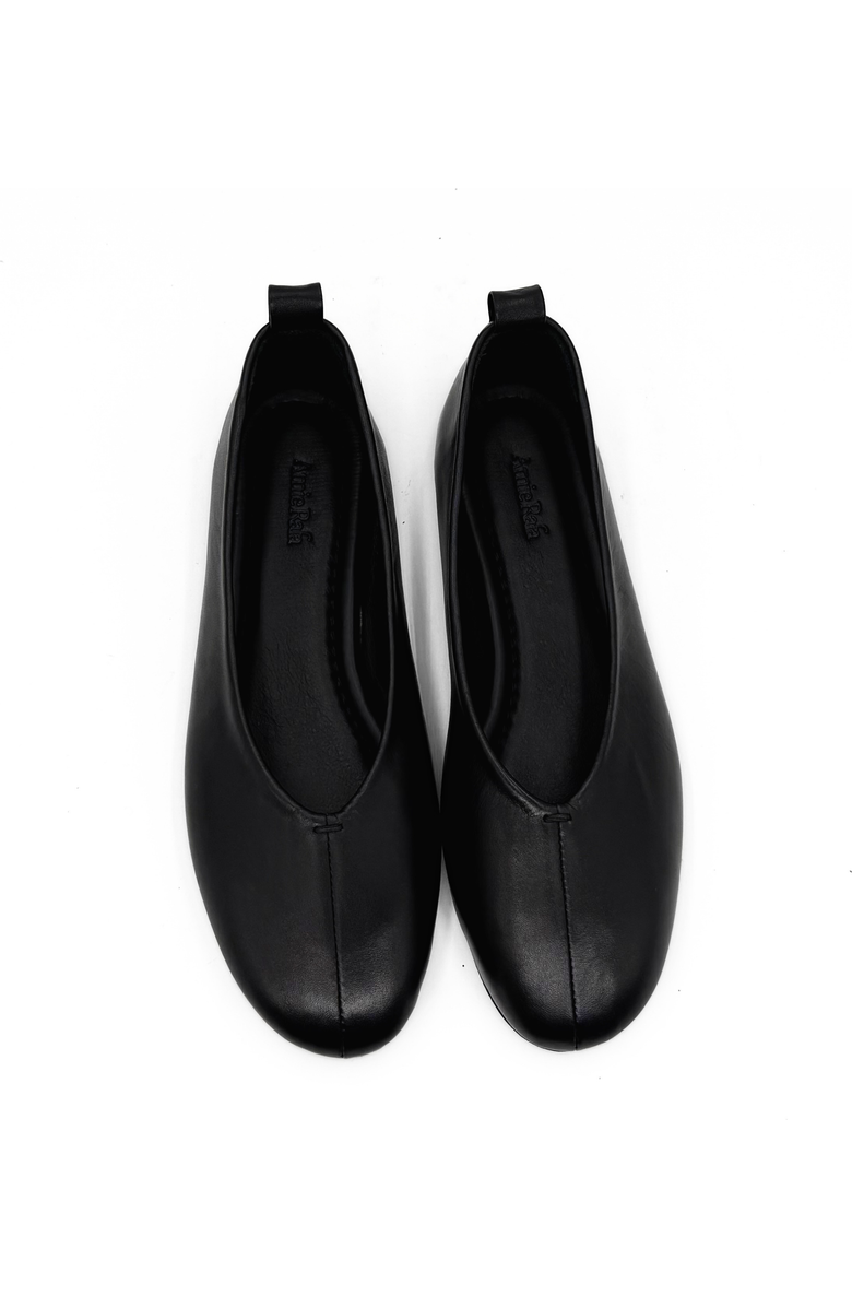Amie Rafa Erika Leather Ballet Flats, Alternate, color, Black