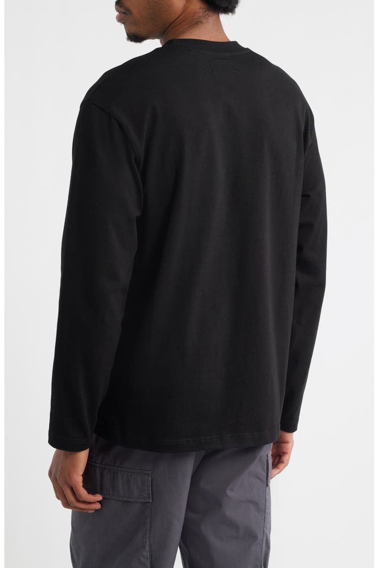 Relaxed Long Sleeve T-Shirt, Alternate, color, BLACK
