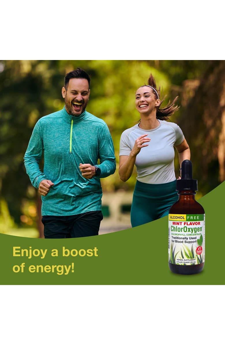 Trace Minerals ChlorOxygen Chlorophyll Concentrate - Highly-Concentrated Energy Support - Aids Healthy Blood Circulation - Natural Vitality Support - Alcohol-Free - Mint, 2 fl oz, Alternate, color, 